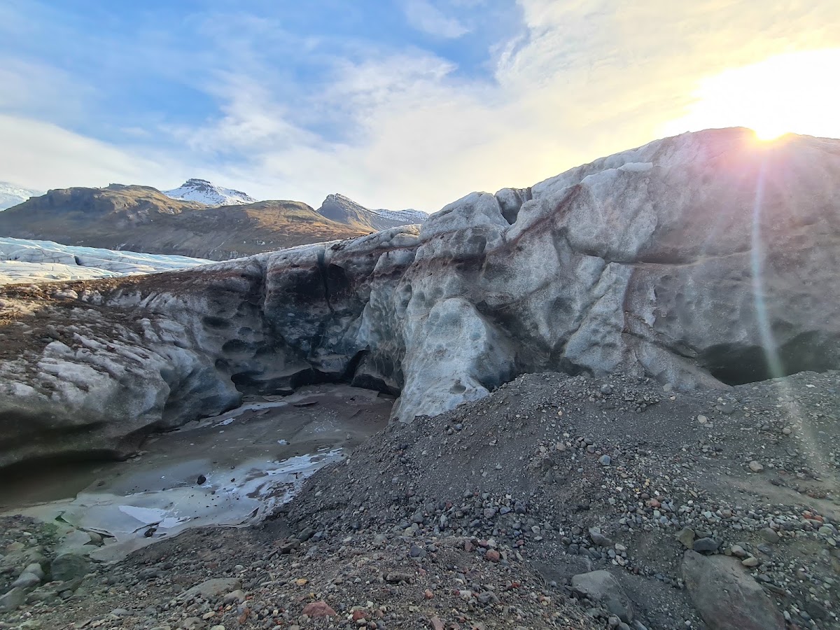 斯維納山冰川冰舌 照片 4